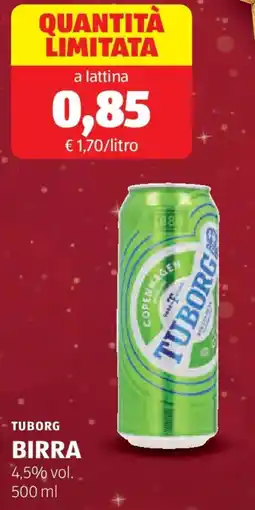 ALDI Tuborge birra offerta
