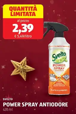 ALDI Svelto power spray antiodore offerta