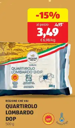 ALDI Regione che vai quartirolo lombardo DOP offerta