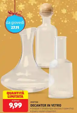 ALDI Crofton decanter in vetro offerta
