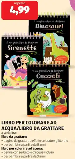ALDI Libro per colorare ad acqua/libro da grattare offerta