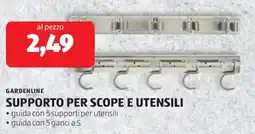 ALDI Gardenline supporto per scope e utensili offerta