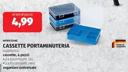 ALDI Workzone cassette portaminuteria offerta