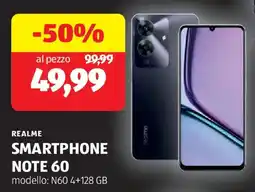 ALDI Realme smartphone note 60 offerta