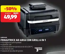 ALDI Ambiano friggitrice ad aria con grill 6 in 1 offerta