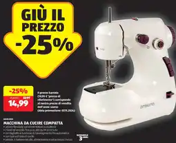 ALDI Ambiano macchina da cucire compatta offerta
