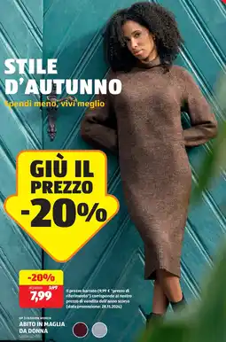 ALDI Up 2 fashion women abito in maglia da donna offerta