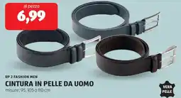 ALDI UP 2 FASHION MEN Cintura in pelle da uomo offerta