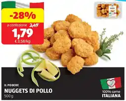 ALDI Il podere nuggets di pollo offerta