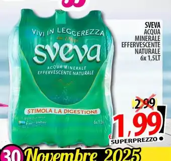 Sveva acqua minerale effervescente naturale