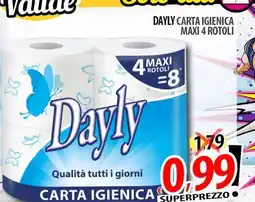 Il Genio Supermercato Dayly carta igienica maxi 4 rotoli offerta