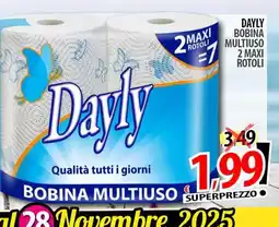 Il Genio Supermercato Dayly bobina multiuso 2 maxi rotoli offerta