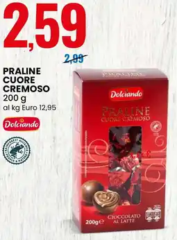 Eurospin Dolciando praline cuore cremoso offerta