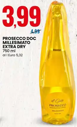 Eurospin Prosecco doc millesimato extra dry offerta
