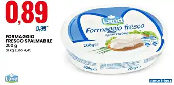 Land formaggio fresco spalmabile