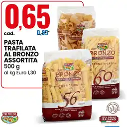 Eurospin Tre mulini pasta trafilata al bronzo offerta