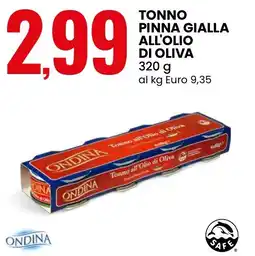 Eurospin Ondina tonno pinna gialla all'olio di oliva offerta