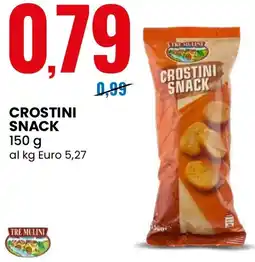 Eurospin Tre mulini crostini snack offerta