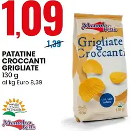 Eurospin Mambo kids patatine croccanti grigliate offerta