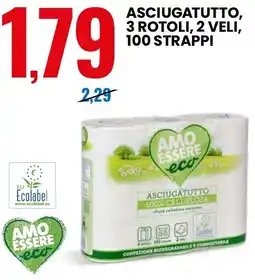Eurospin Amo essere eco asciugatutto offerta