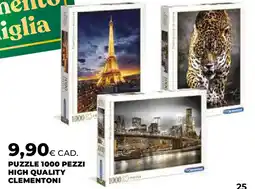 Ipercoop Puzzle 1000 pezzi high quality CLEMENTONI offerta