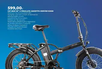 FAT BIKE 20" A PEDALATA ASSISTITA DENVER E2500