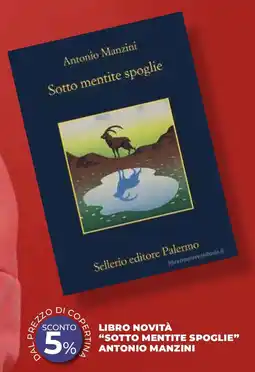 Ipercoop Libro novità "sotto mentite spoglie" antonio manzini offerta