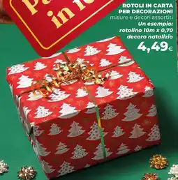 Ipercoop Rotoli in carta per decorazioni offerta