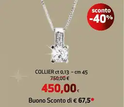 Ipercoop Collier ct 0,13 - cm 45 offerta