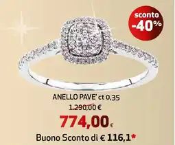 Ipercoop Anello pave' ct 0,35 offerta