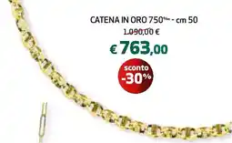 Ipercoop Catena in oro 750% - cm 50 offerta