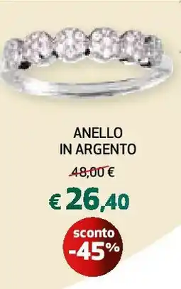 Ipercoop Anello in argento offerta