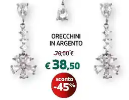 Ipercoop Orecchini in argento offerta