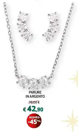 Ipercoop Parure in argento offerta