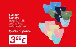KiK Slip per bambini offerta