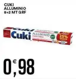 Vantaggio Cash&Carry CUKI ALLUMINIO 8+2 MT GRF offerta