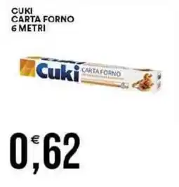 Vantaggio Cash&Carry Cuki carta forno 6 metri offerta