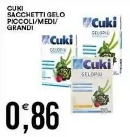 Vantaggio Cash&Carry Cuki sacchetti gelo piccoli/medi/ grandi offerta