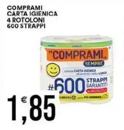 Vantaggio Cash&Carry Comprami carta igienica 4 rotoloni 600 strappi offerta