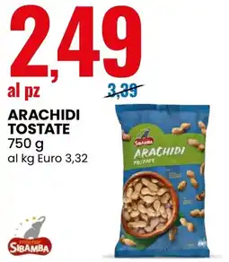 Eurospin Sibamba arachidi tostate offerta