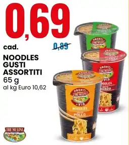 Eurospin Tre mulini noodles offerta