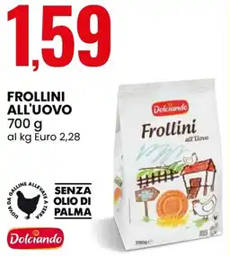 Eurospin Dolciando frollini all'uovo offerta