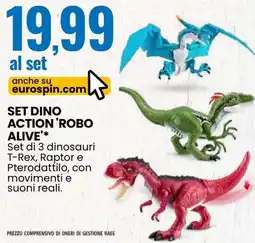 Eurospin Set dino action robo alive offerta