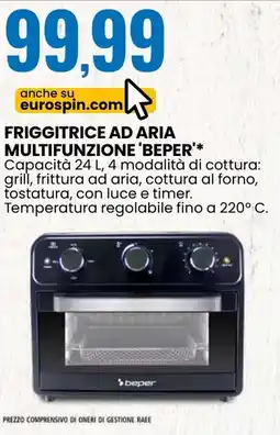 Eurospin Friggitrice ad aria multifunzione BEPER offerta