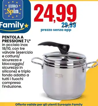 Eurospin Pentola a pressione offerta