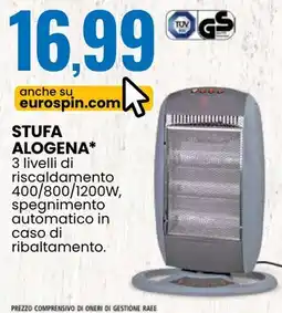 Eurospin Stufa alogena offerta