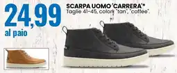 Eurospin Scarpa uomo carrera offerta