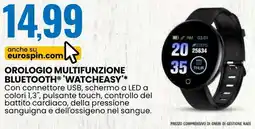 Eurospin Orologio multifunzione bluetooth watcheasy offerta