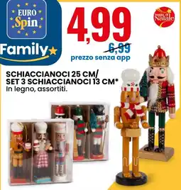 Eurospin Schiaccianoci 25 cm/ prezzo senza app set 3 schiaccianoci 13 cm offerta