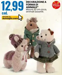 Eurospin Decorazione a forma di animale offerta